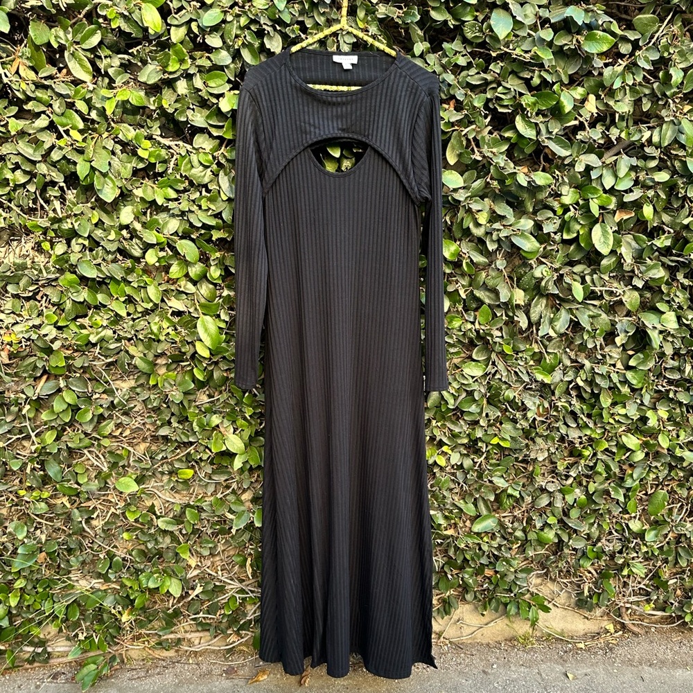 Top shop black maxi dress